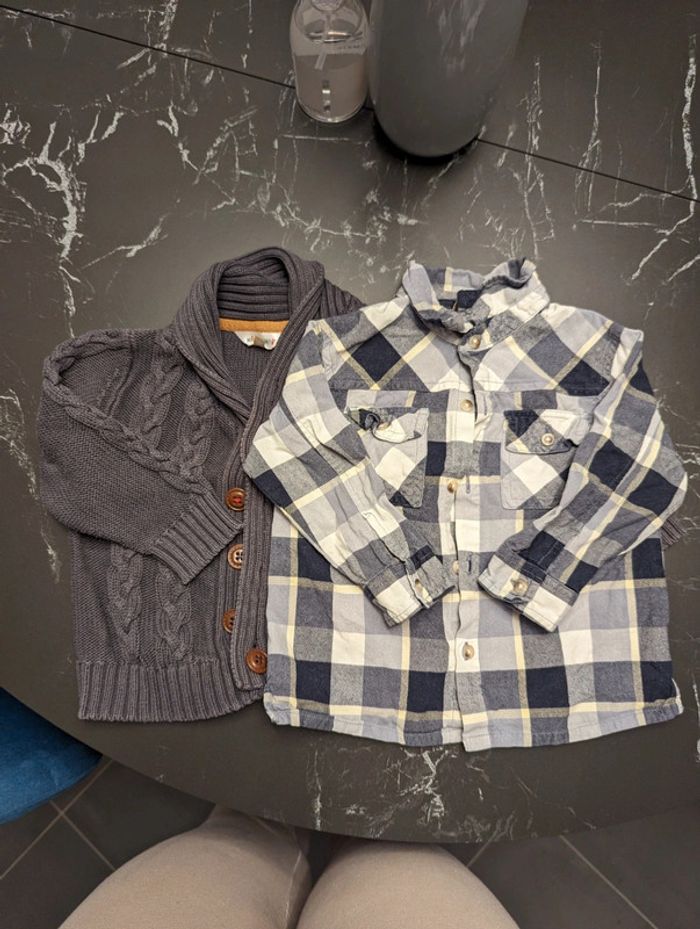 Gilet + chemise garçon 👍 - photo numéro 2