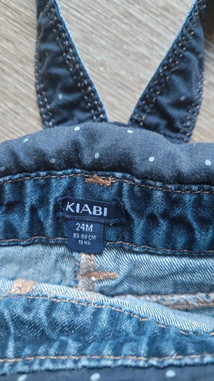 Salopette en jeans kiabi - photo numéro 4