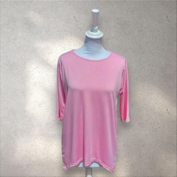 Top fluide et léger asymétrique rose taille M