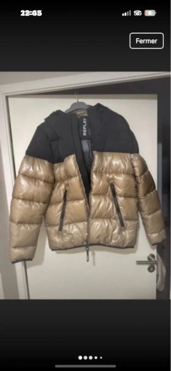 Doudoune marque replay taille m porté une fois