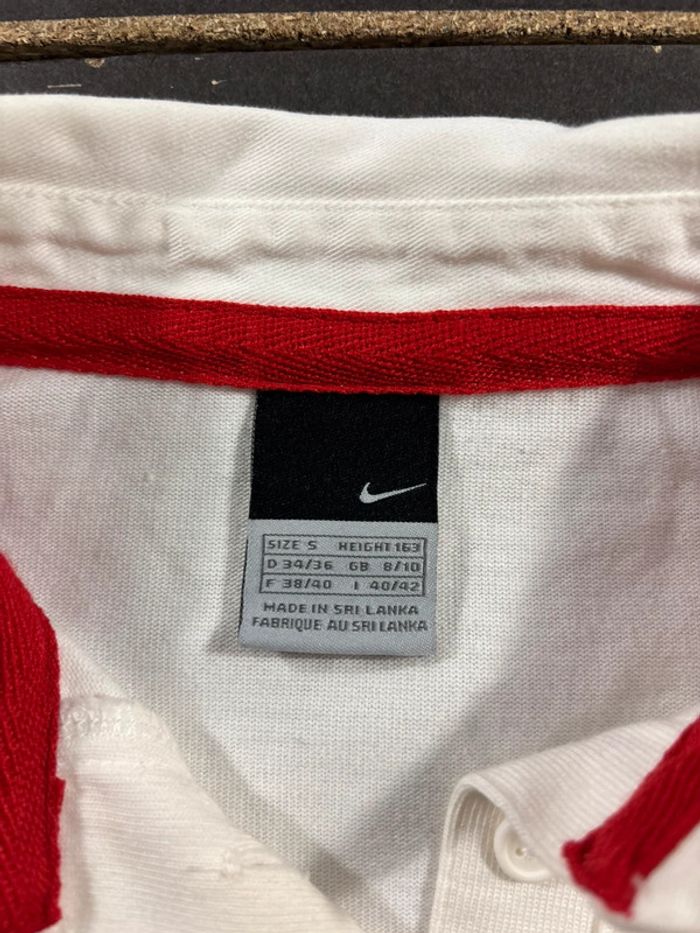 Maillot de rugby domicile blanc à manches courtes Vintage Y2K Nike 2002 Angleterre - photo numéro 4