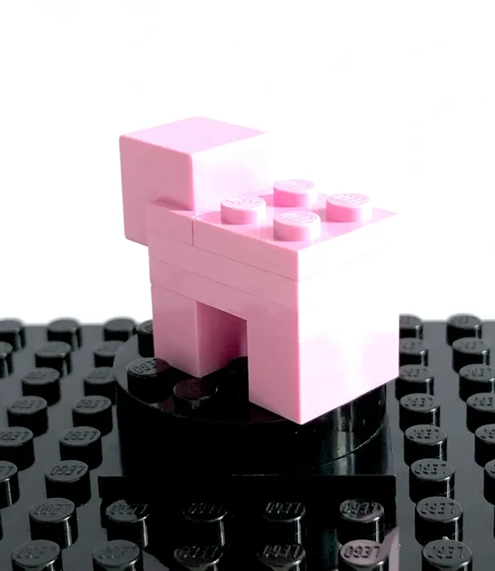 LEGO Minecraft - Minecraft Pig, Brick built (white snout) - photo numéro 3