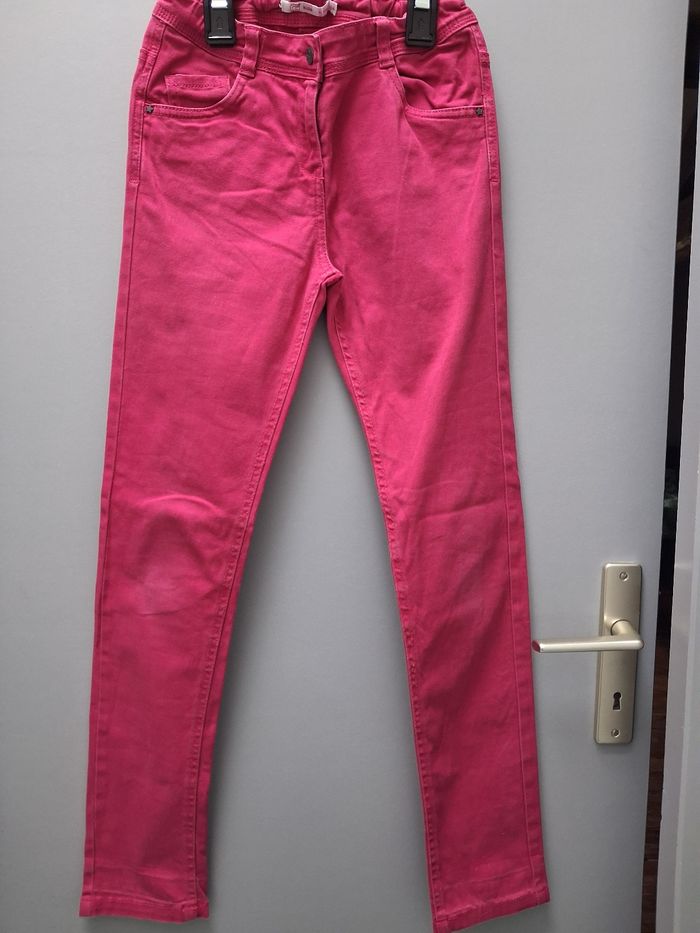 Pantalon slim rose fuchsia- 12 ans - photo numéro 4