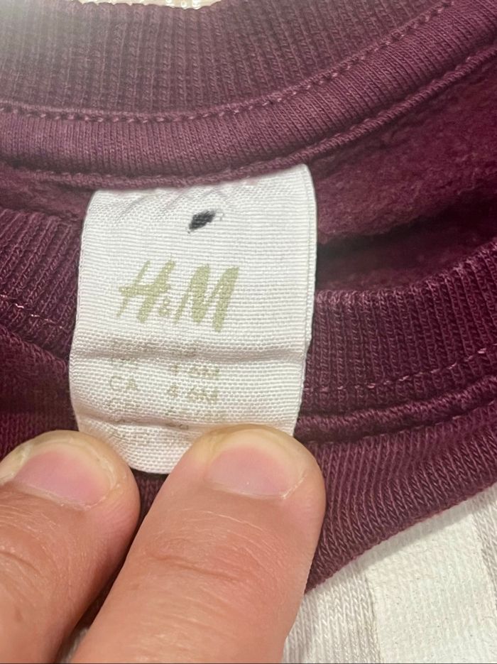 Sweat bordeaux h&m - photo numéro 3