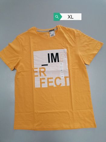 Tee-shirt jaune moutarde XL neuf etiqueté