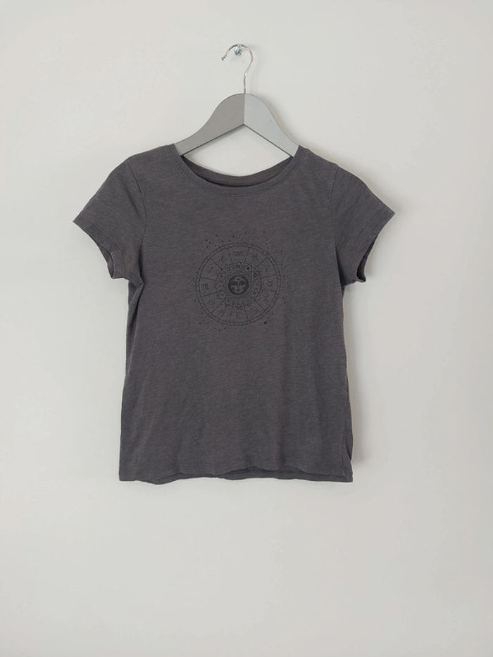 Tee shirt gris fille