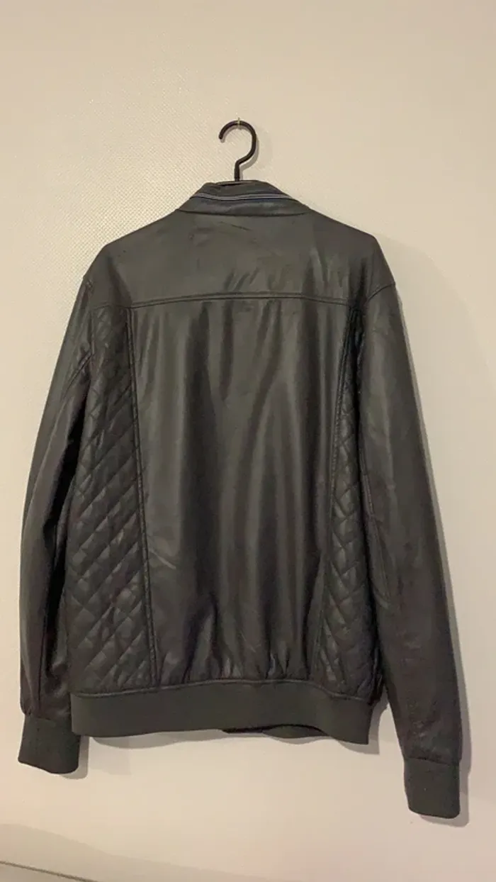 Veste/Perfecto couleur gris Celio - photo numéro 6