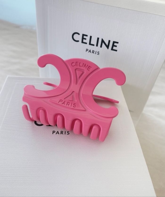 Pince à cheveux Céline rose - photo numéro 2