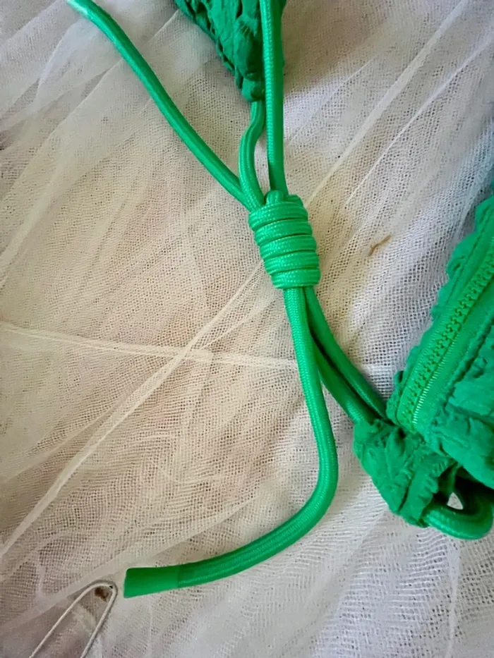 Sac Waffle de Crazy Lou vert pomme - neuf sans étiquette - photo numéro 8