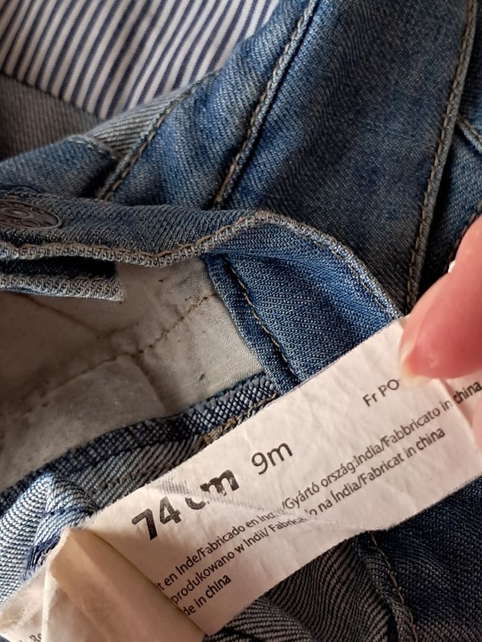 Veste en jean fille 9 mois - photo numéro 4