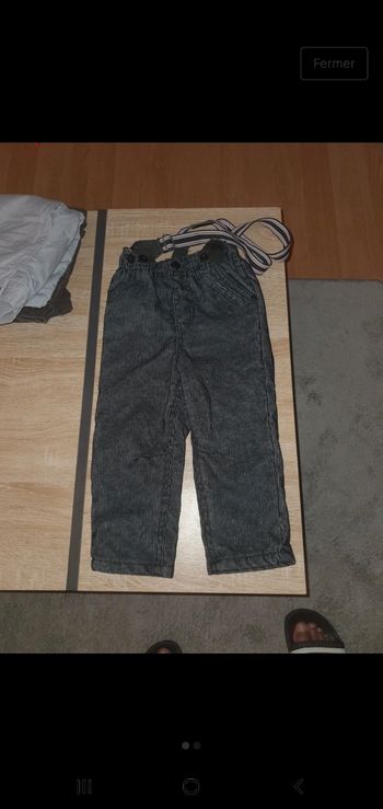 Pantalon velour