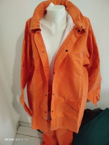 #kytieXLhomme. Ensemble toile cirée imperméable de chantier taille XL jusqu'à 60