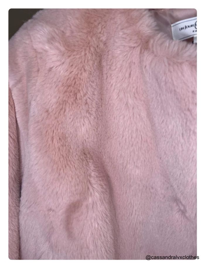 Veste en fausse fourrure rose Ivana - Un jour ailleurs - photo numéro 3