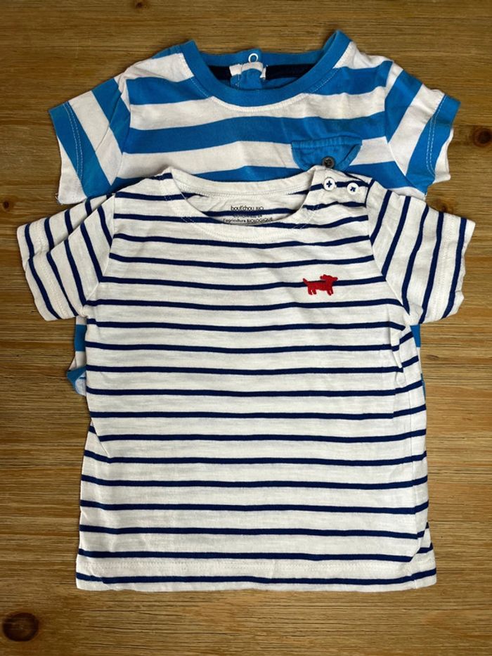 Lot de 2 tee-shirts marinière 9 mois #EmmaLille9mois