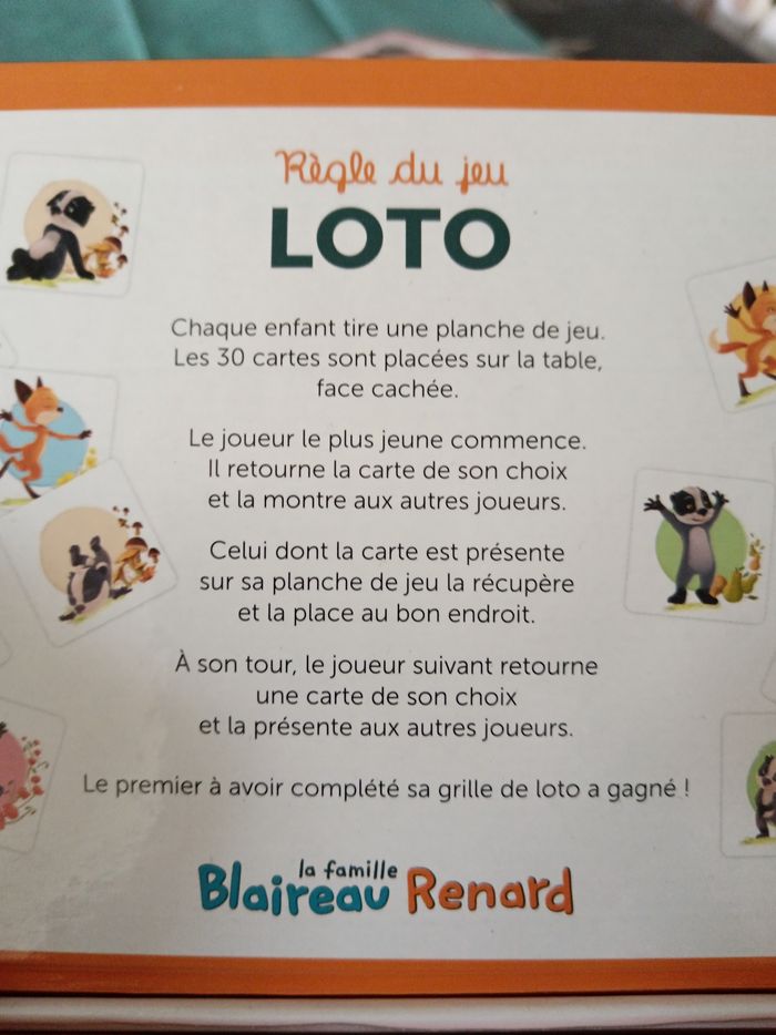 Loto : La famille blaireau Renard - photo numéro 2