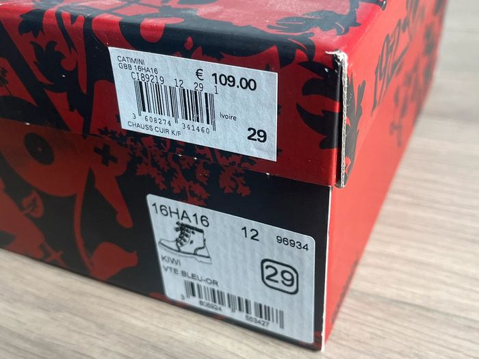 Bottines en cuir à lacets et scratch avec fermeture Catimini P-29 - photo numéro 6