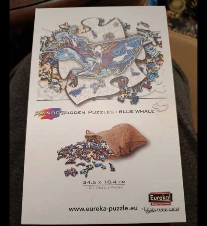 Rainbowooden puzzles baleine