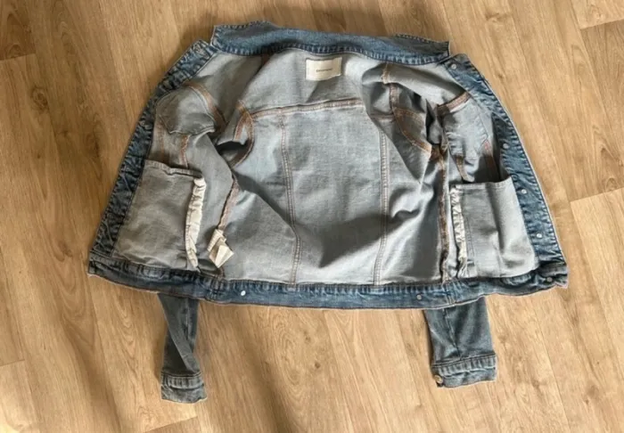 Promod, veste blouson en jean femme, taille 36 bleu clair - photo numéro 8