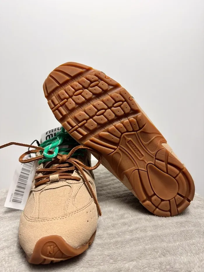 Basket sneakers miu miu new balance daim beige - photo numéro 2