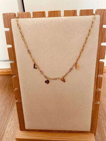 Pendentif love en acier inoxydable