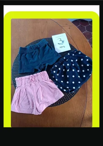 Lot 3 short et bloomer 3 mois