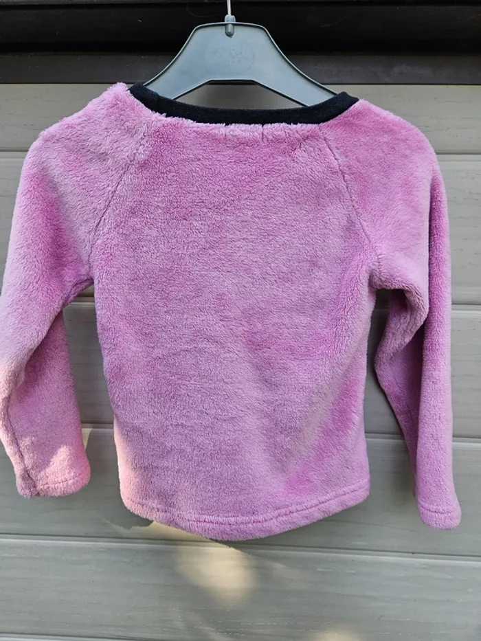 Pull de pyjama pilou pilou - Taille 4 ans - Tissaia - Rose et noir - photo numéro 4