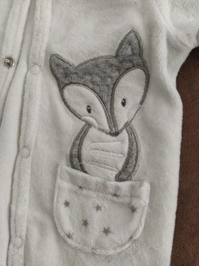 Pyjama velours blanc - photo numéro 3