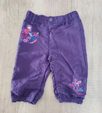 Pantalon fille violet taille 9 mois La Compagnie des Petits