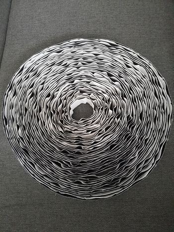 Rouleau de 24 mètres de scratch autocollant noir 20mm de large.