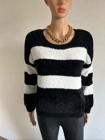 Pull tout doux noir et blanc Morgan taille S jamais porté