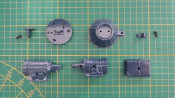 Pièce du fascicule n°5 numéro 5 pièce détachée Ecto 1 Ghostbusters 1/8 1/8e 1/8ème Eaglemoss #E42