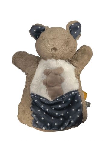 Doudou marionnette Ours 🐻 marron Tape à l'oeil TAO