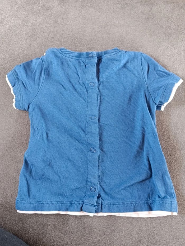 Tee shirt chemise manches courtes Garçon 9 mois parc jeux Sergent major 100% coton - photo numéro 7