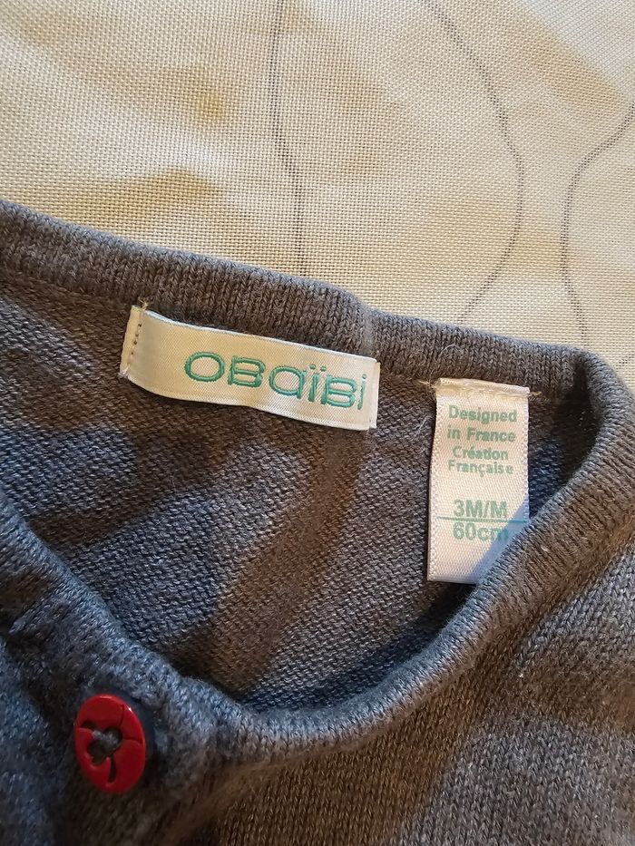 Gilet gris 3 mois - photo numéro 3