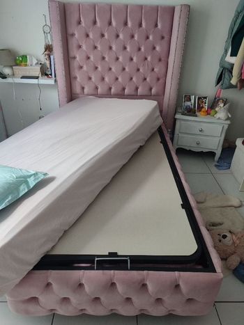 #kytieacessoirefille. Lit coffre taille 90×190