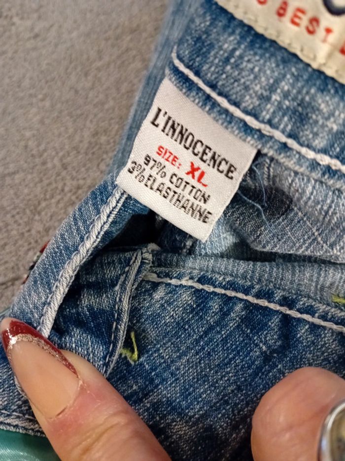 Jeans Pantacourt Beau Design l'innocence - photo numéro 14