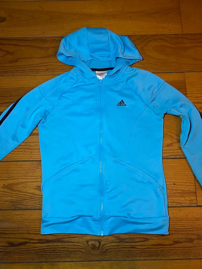 Veste adidas bleu ciel femme taille Xs - photo numéro 2