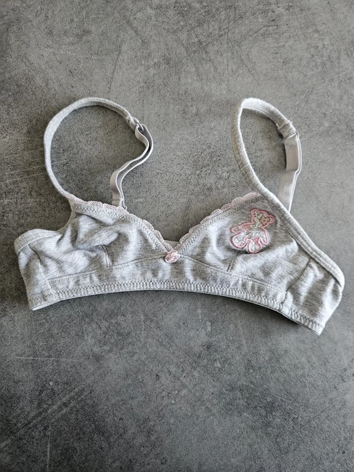 Lot de 3 soutiens gorges fille - gris blanc noir - 8/10 ans, 70A - TEX - photo numéro 5