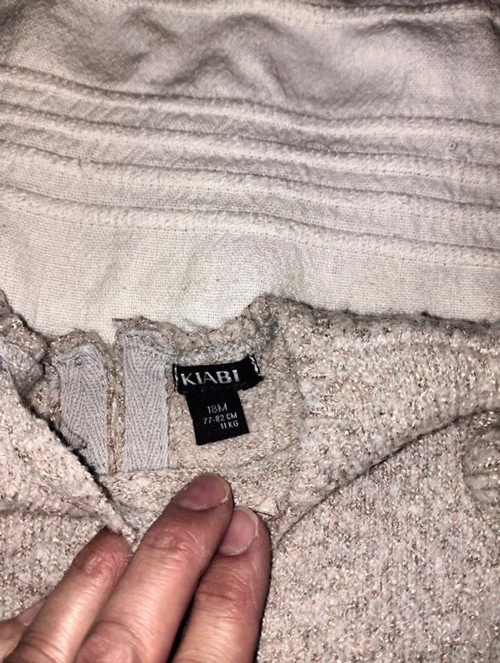 Robe chaude manches courtes Kiabi 18 mois - photo numéro 2
