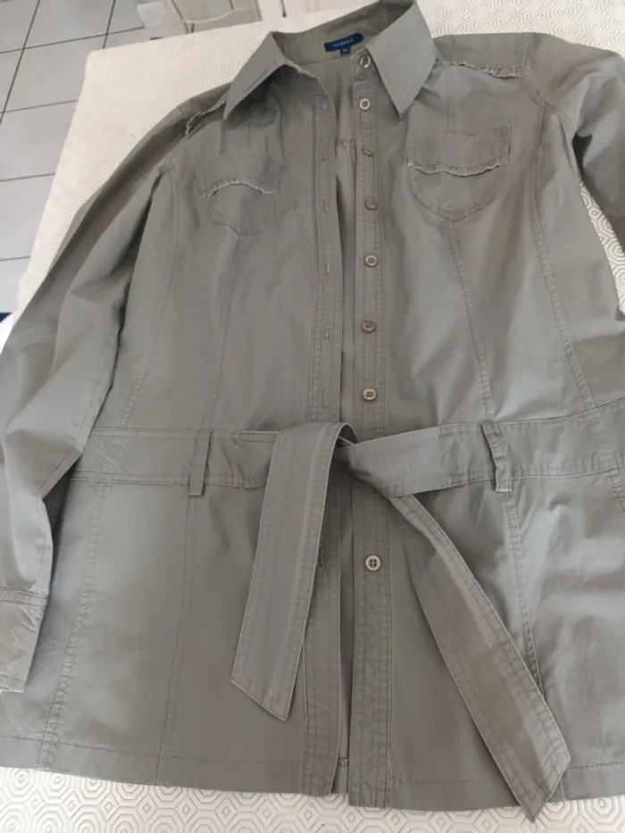 Veste légère Tex taille 40 vert kaki - photo numéro 3