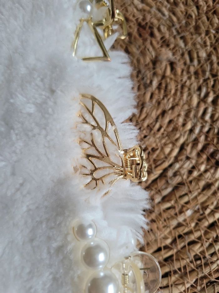 Lot pinces, nœud, papillon, perles - photo numéro 6