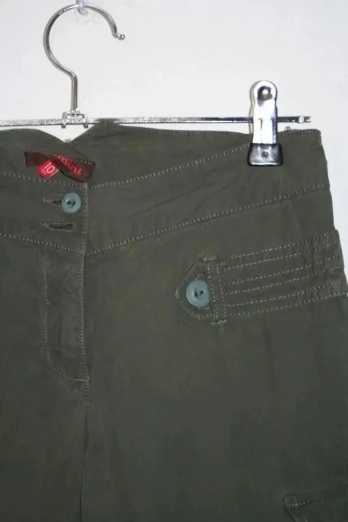 Pantalon kaki marque Catimini taille 10 ans - photo numéro 3