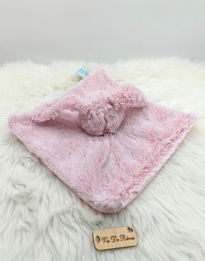 Doudou lapin Guimauve Rose Baby Nat' BN0219 - photo numéro 3
