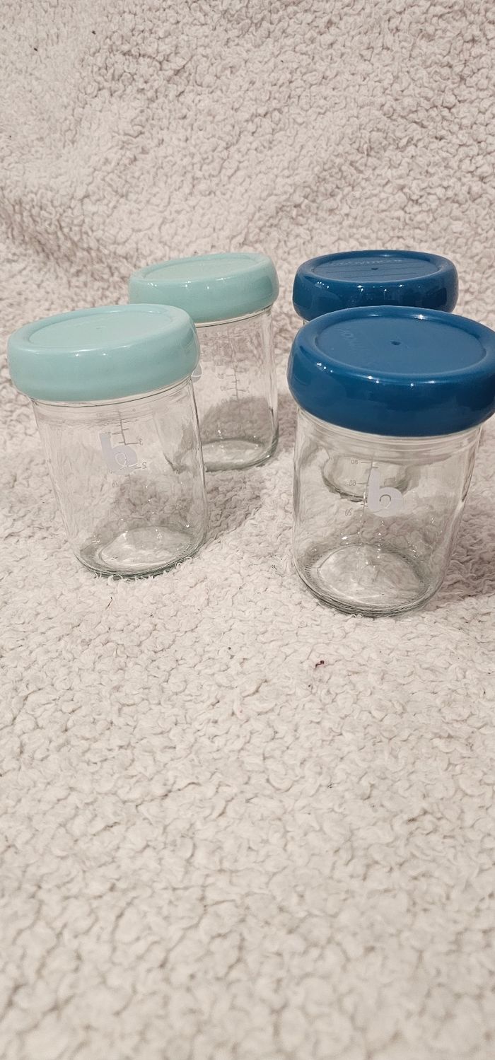 Lot de 8 grands pot en verre Babybols babymoov - photo numéro 2