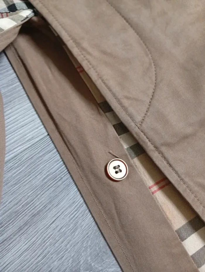 Trench imperméable long Camel - photo numéro 3
