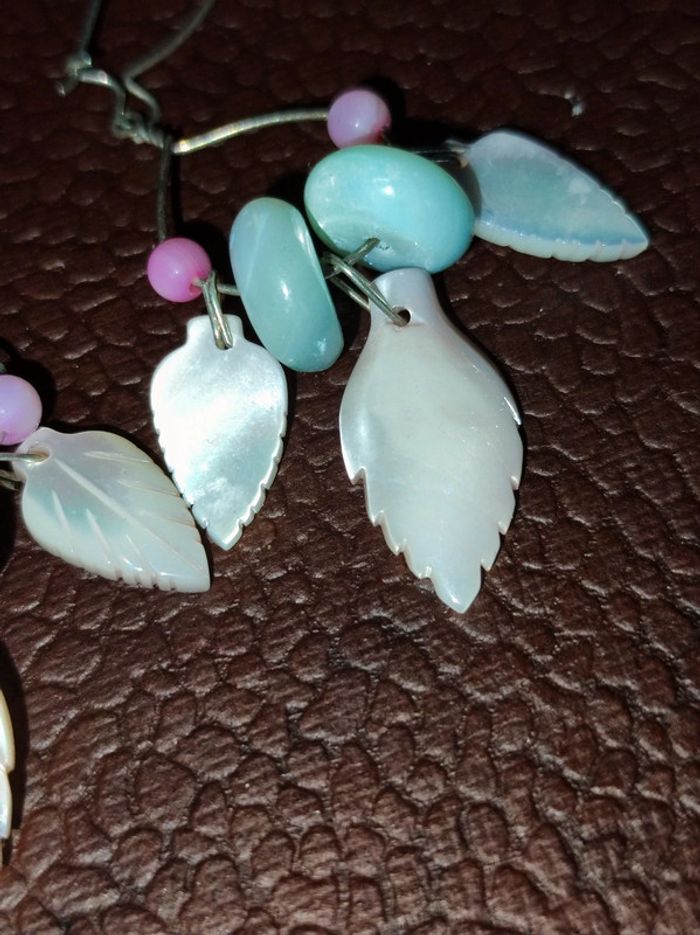 Boucles d'oreilles nacre - photo numéro 3