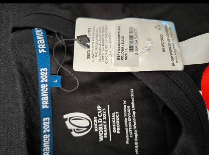 T shirt rugby World cup France 2023 neuf - photo numéro 3