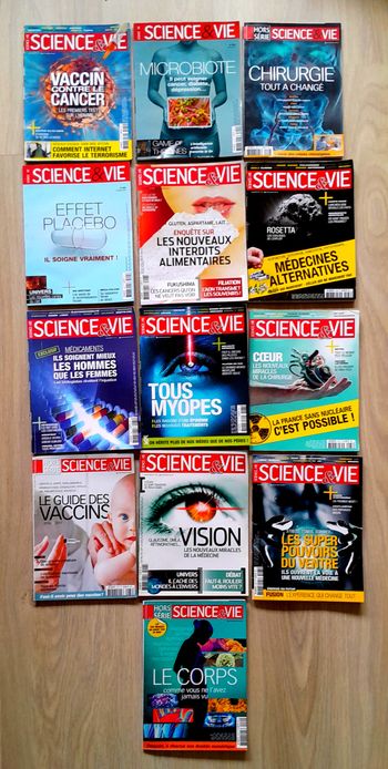 13 magazines science & vie spécial Santé