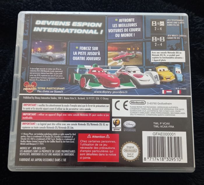 Jeu nintendo ds Cars 2 - photo numéro 2
