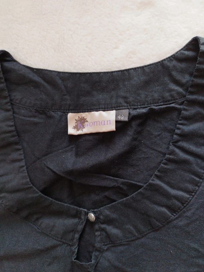 Robe été femme sans manche légere marque kwoman noir taille 48 - photo numéro 5